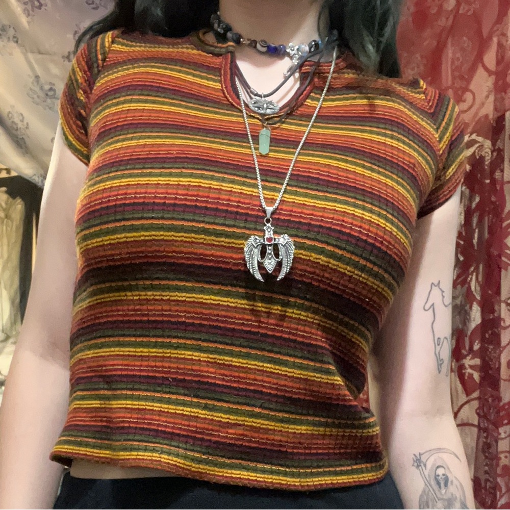 Colorful crop top